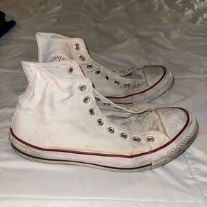 Converse White High-Top Sneakers